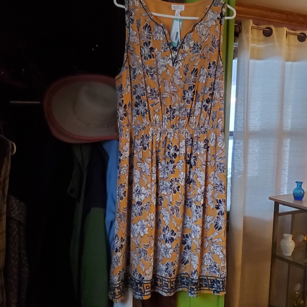 Market&Spruce Auria Embroidered Dress 1X